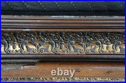 Monumental Antique Dutch Baroque Carved Picture Art Mirror Frame 61