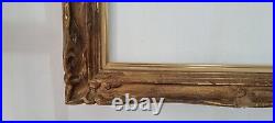Old Frame Carved IN Wood. Large Golden Frame Antique Frame Golden Carved Wooden
