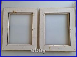 Old Frame Picture IN Gilded Wood. Carved, Two Frames. Cadre Photo Old Golden Wood