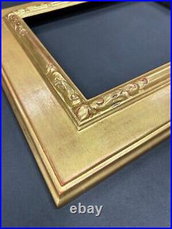 Plein Air Custom Picture Frame Fine Art Std Sz Artist Hand Carved 22k Gold Leaf