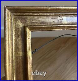 RICHARD TOBEY Original 22k Gold Burnished Carved Wood Frame 11 1/4 X 9 inches