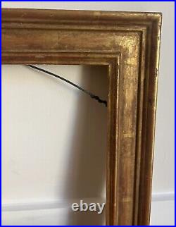 RICHARD TOBEY Original 22k Gold Burnished Carved Wood Frame 11 1/4 X 9 inches