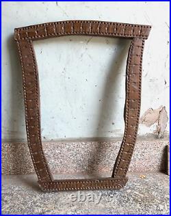 Rare Old Vintage Unique Hand Carve Wooden Big Picture /mirror Frame, Collectible