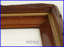 Rustic Victorian Adirondack Deep Well Carved Compound Picture Frame i. D. 12x15