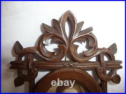 Two Antique Picture Frames Black Forest And Easel Back Chip Carved Old Photos