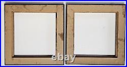 Two Vintage Matching Hand Carved Mexican Frames Viewing Size 11x11.5 FREE SHIP