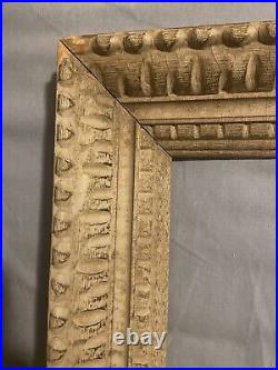 VERY OLD Carved Ornate Wood Picture Frame 21x17 Holds APROX 12x16 SEE PICS