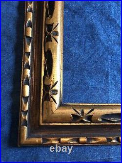 Vintage 20 X 24 Hand Carved Rococo Gold Gilt Arts & Crafts Picture Frame