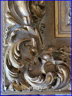 Vintage 22 ORNATE Spanish Picture Frame Carved Gilt Mexico ART E. W. Cook Paint