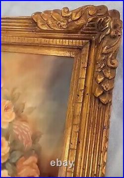 Vintage Carved Wood Gesso Gilt Baroque Art Frame Large 31 X 25