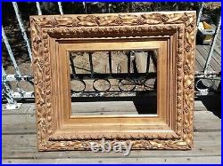 Vintage Carved Wood Grapes Gold Ornate Picture Frame Fine High-End Wall Decor