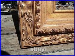 Vintage Carved Wood Grapes Gold Ornate Picture Frame Fine High-End Wall Decor