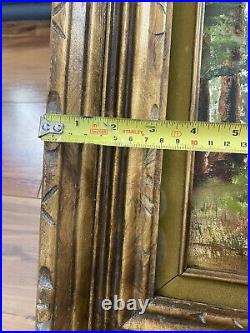 Vintage Carved Wood Picture Frame 28 1/4 x 32 1/4 Fits 20 x 24 or 22 x 26