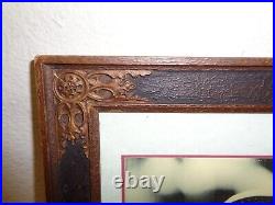 Vintage Oak Carved Picture Frame
