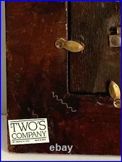 Vintage TWOS Company Indian Carved Teak Wood Frame Brown Picture Frame 7 x 7