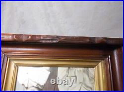 Vtg Wood 15x13 Shadowbox Picture Frame-Carved Wood 8x10